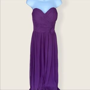 After Six Purple Chiffon Dress Gown Bridal Wedding Bride made Prom Size 6
